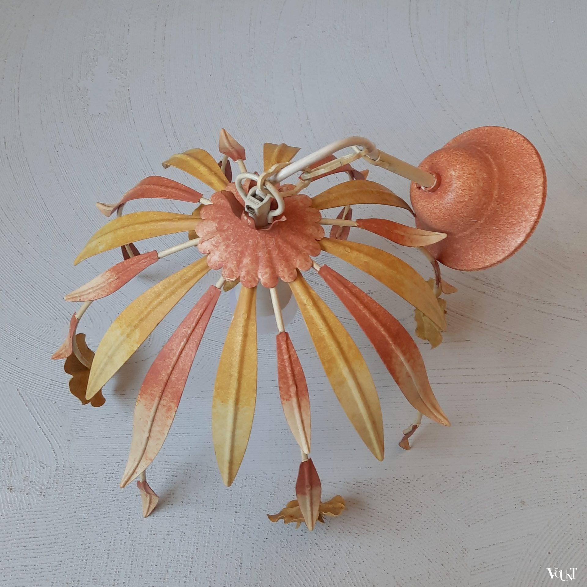 Italiaanse hanglamp bloemen, Novarca, jaren '70