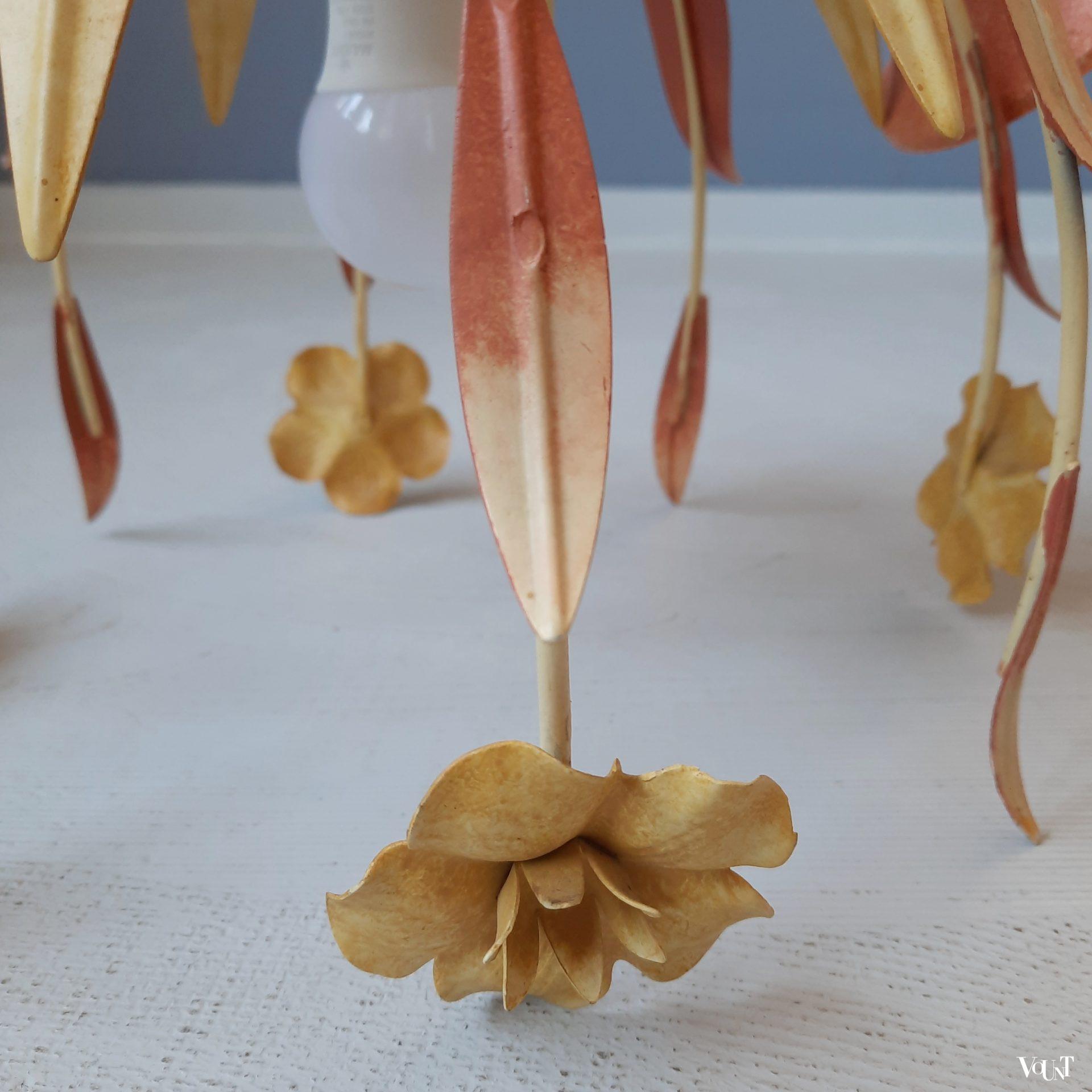 Italiaanse hanglamp bloemen, Novarca, jaren '70