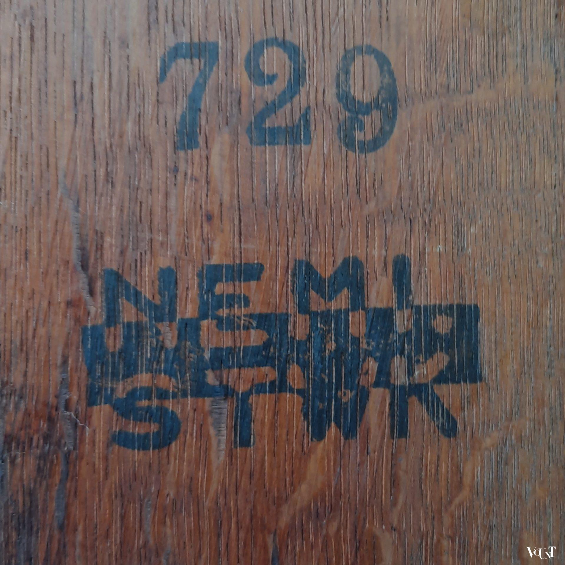 Art deco bijzettafel met messing blad, NEMI Steenwijk, jaren '20/'30