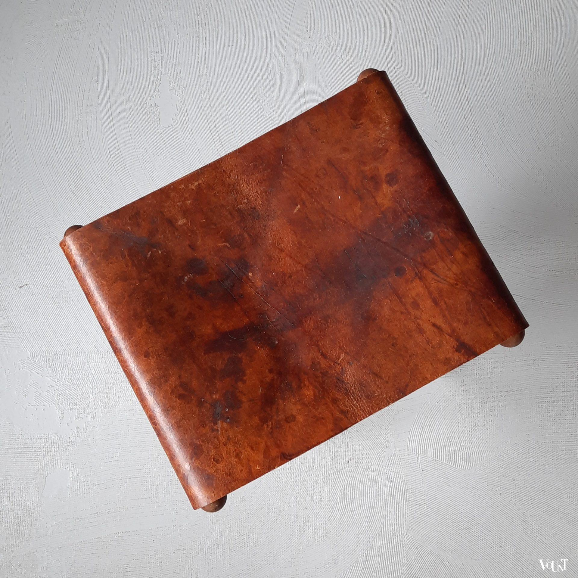 Antiek houten vouwkrukje, Torck, begin 20e eeuw