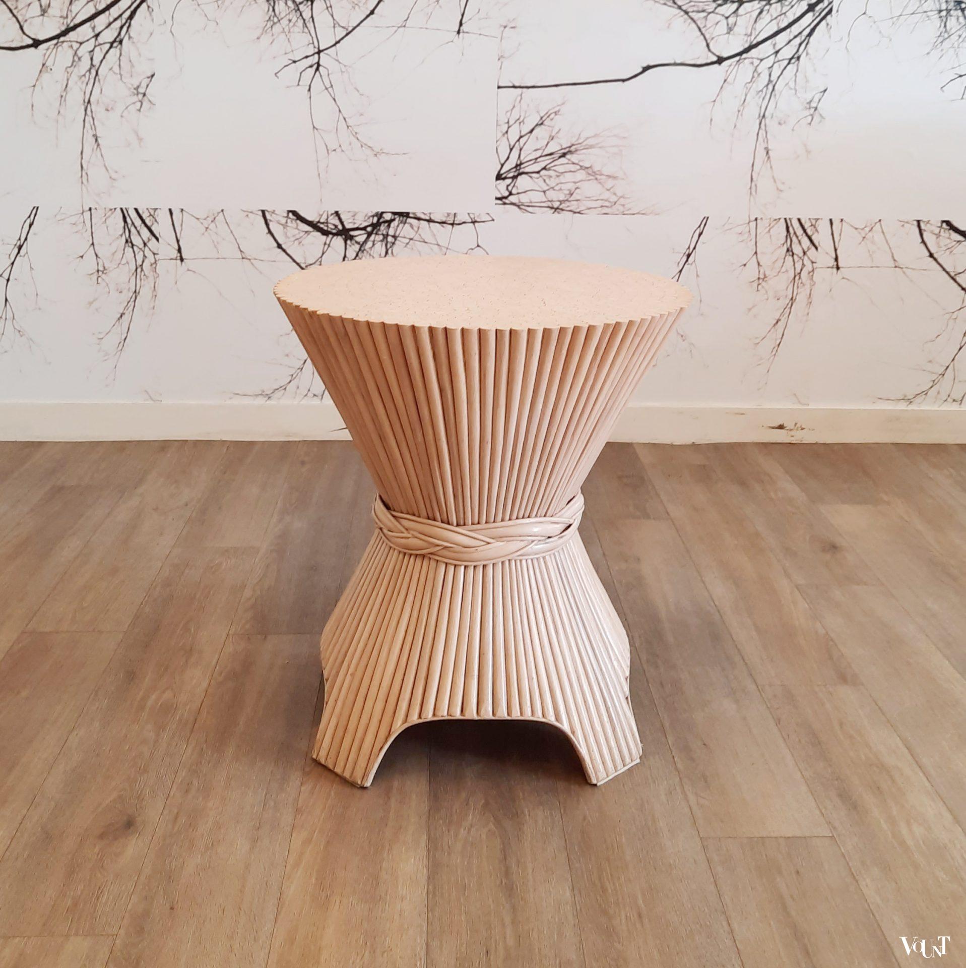 McGuire eettafel, rotan en hout, jaren '80