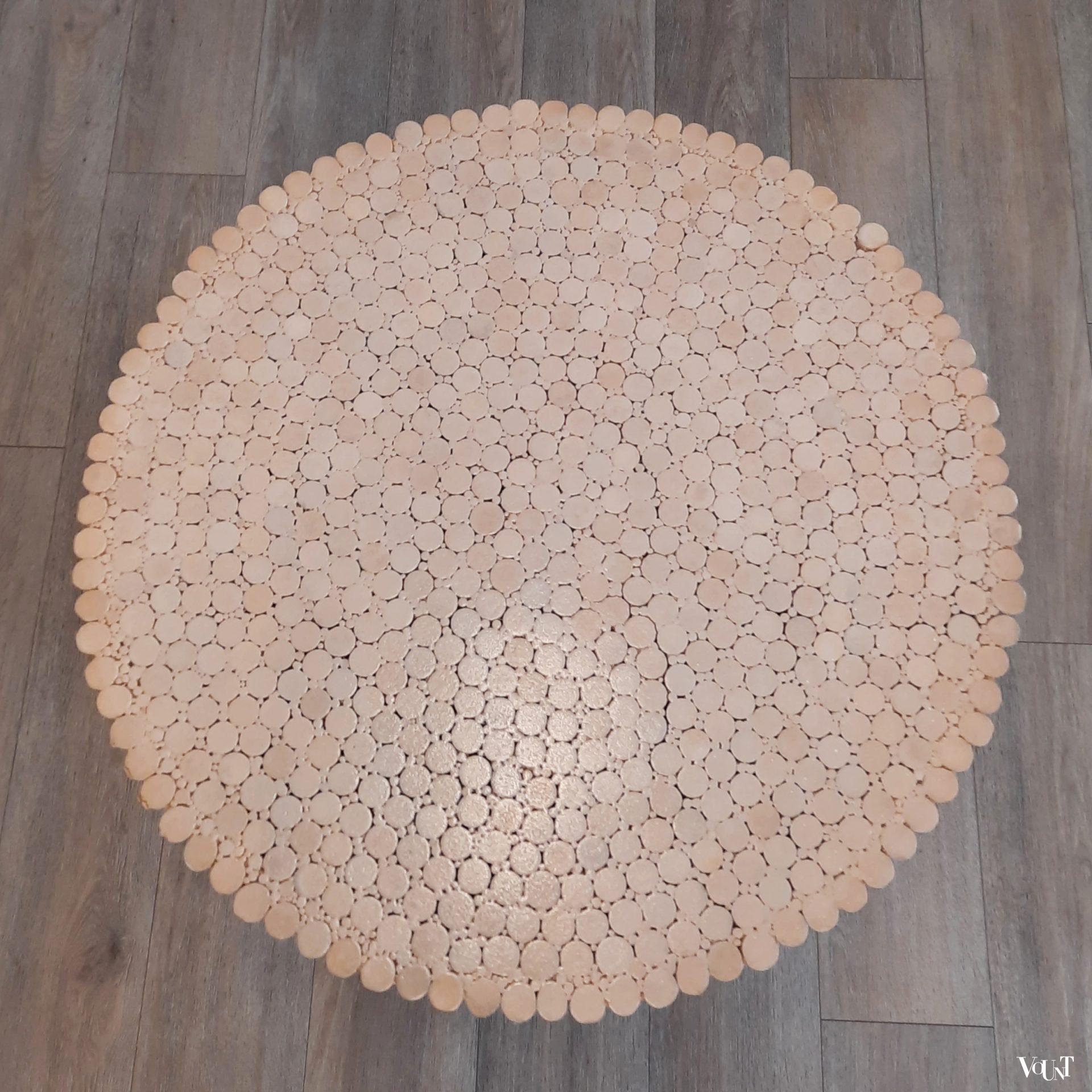 McGuire eettafel, rotan en hout, jaren '80