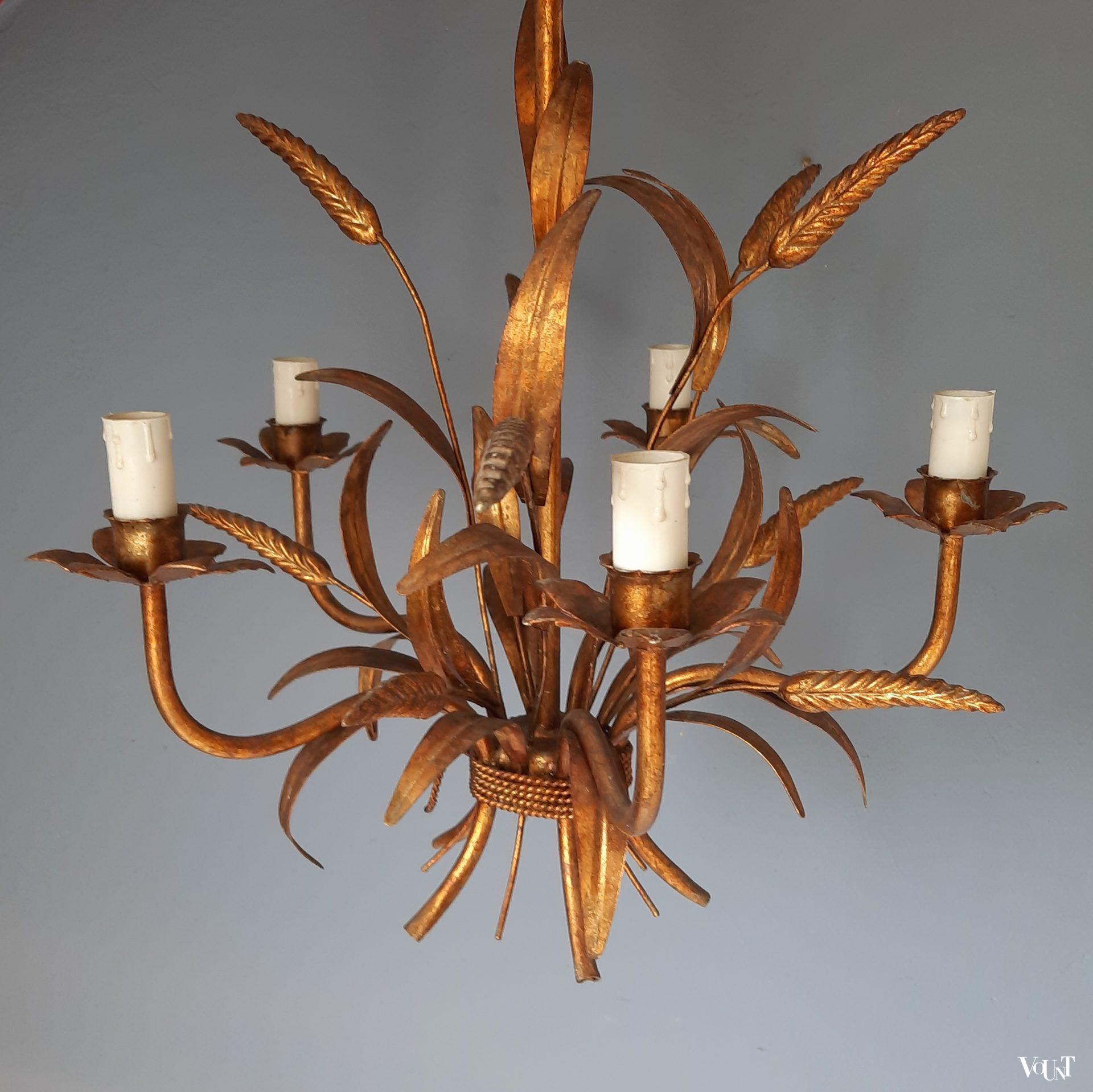 Korenarenlamp, Coco Chanel-/Hollywood Regency-stijl, jaren '60