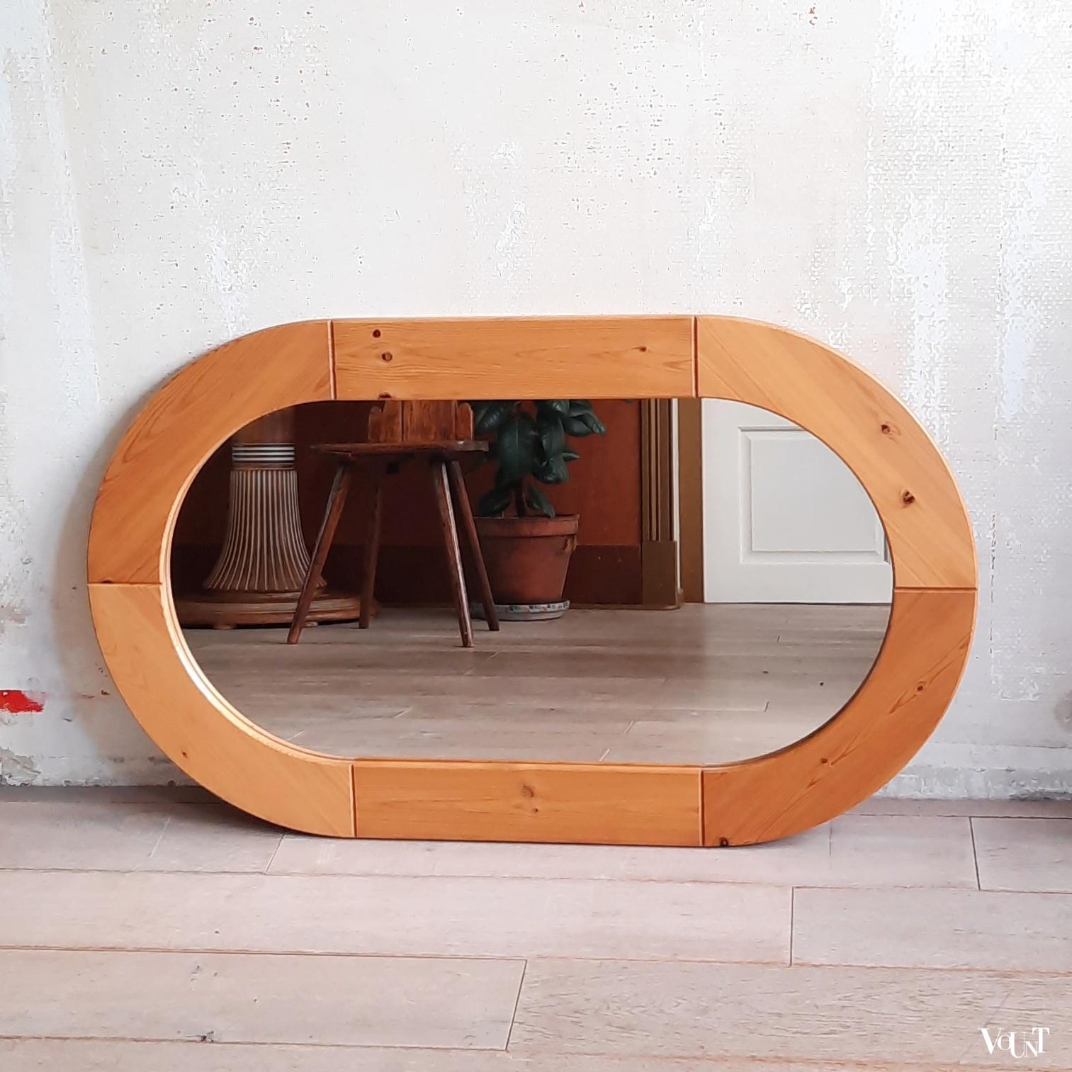 Grenenhouten spiegel Finja 2, Ikea, jaren '70