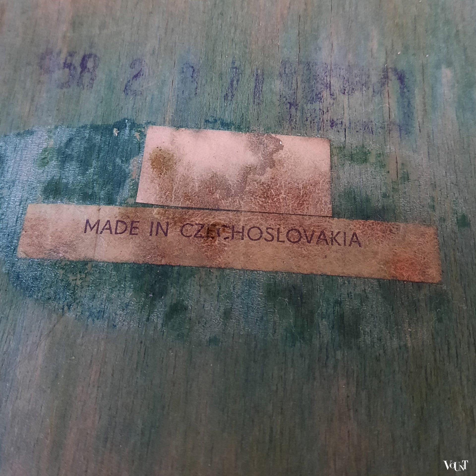 Set van 2 groene houten spijlenstoeltjes, TON, ca. jaren '60