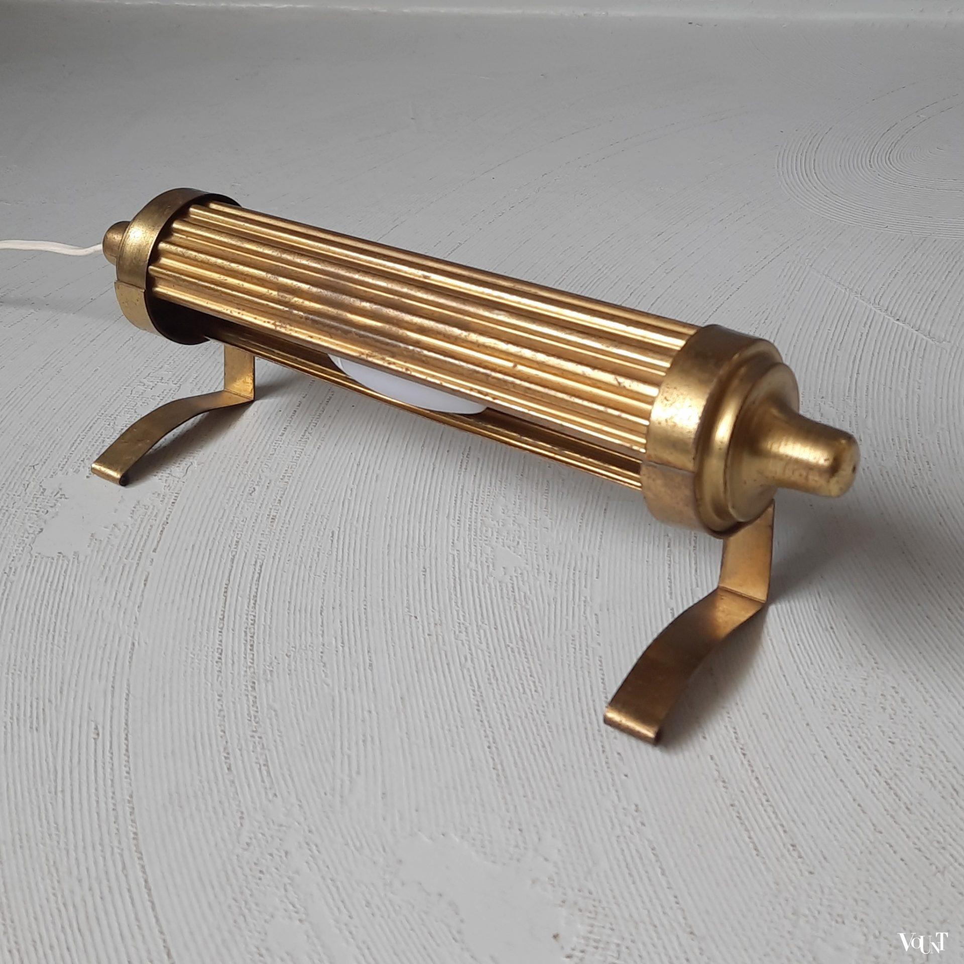 Art deco messing schilderijlamp, jaren '30