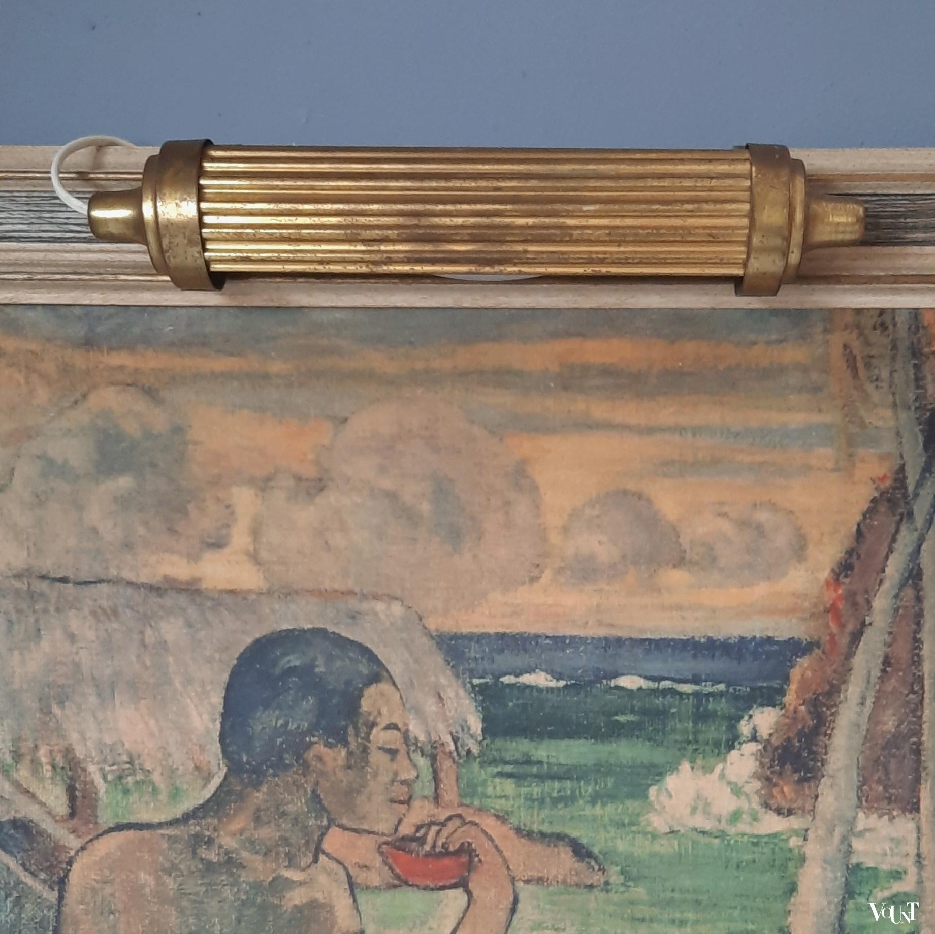 Art deco messing schilderijlamp, jaren '30