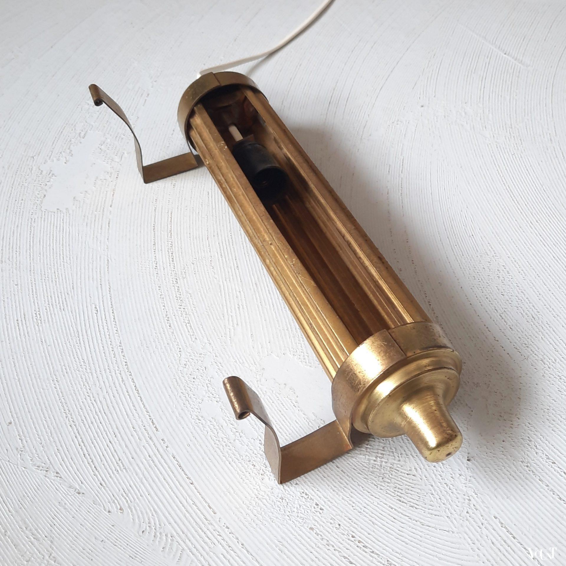 Art deco messing schilderijlamp, jaren '30