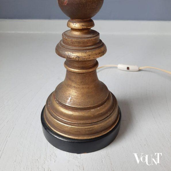 Houten Florentijnse tafellamp, Italië, jaren '60