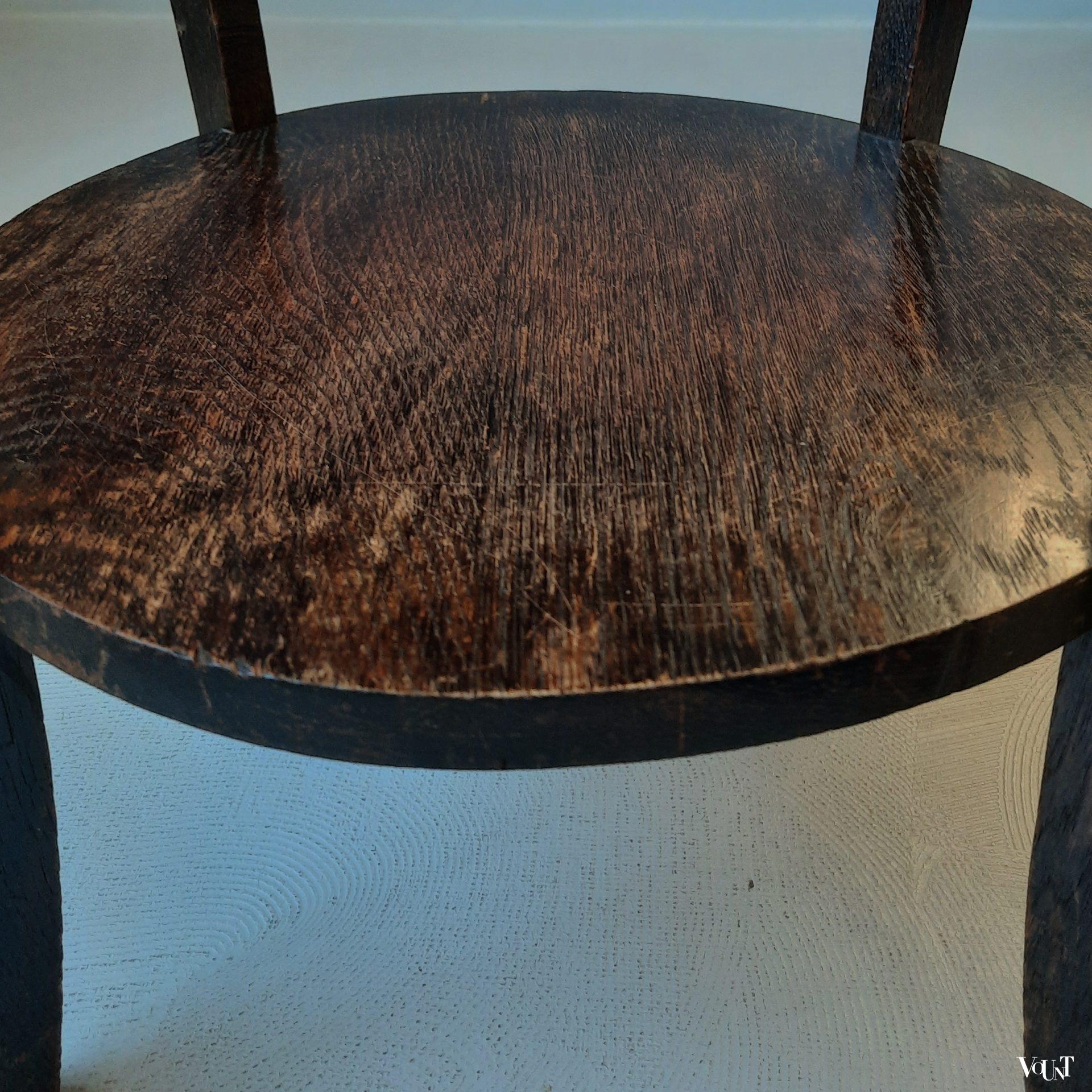 Art deco bijzettafel met messing blad, jaren '20/'30