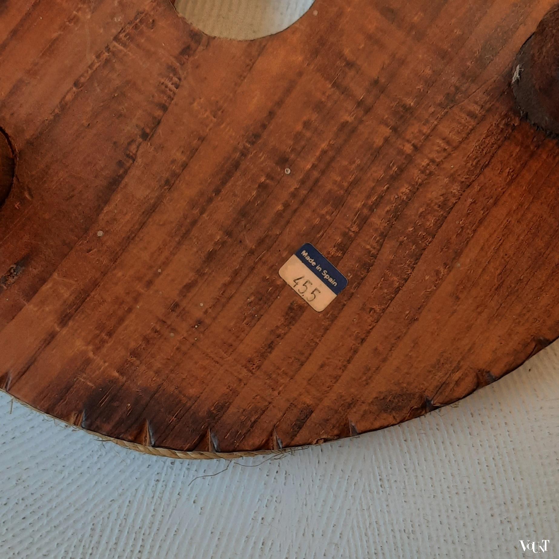 Houten kruk met touw, Spanje, jaren '70