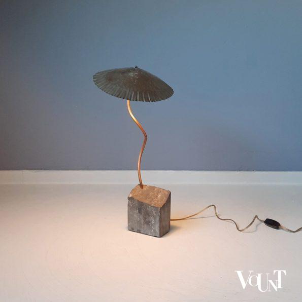 Brutalist tafellamp nr. 22, Joost Tomberg, Luminous Design, jaren '80