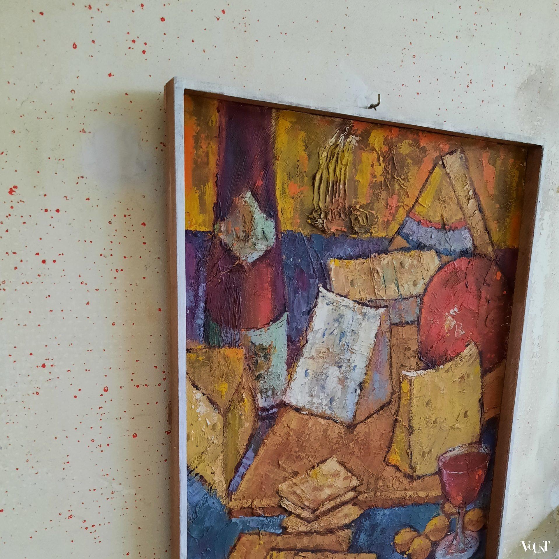 Stilleven met kazen en wijn, jaren '60