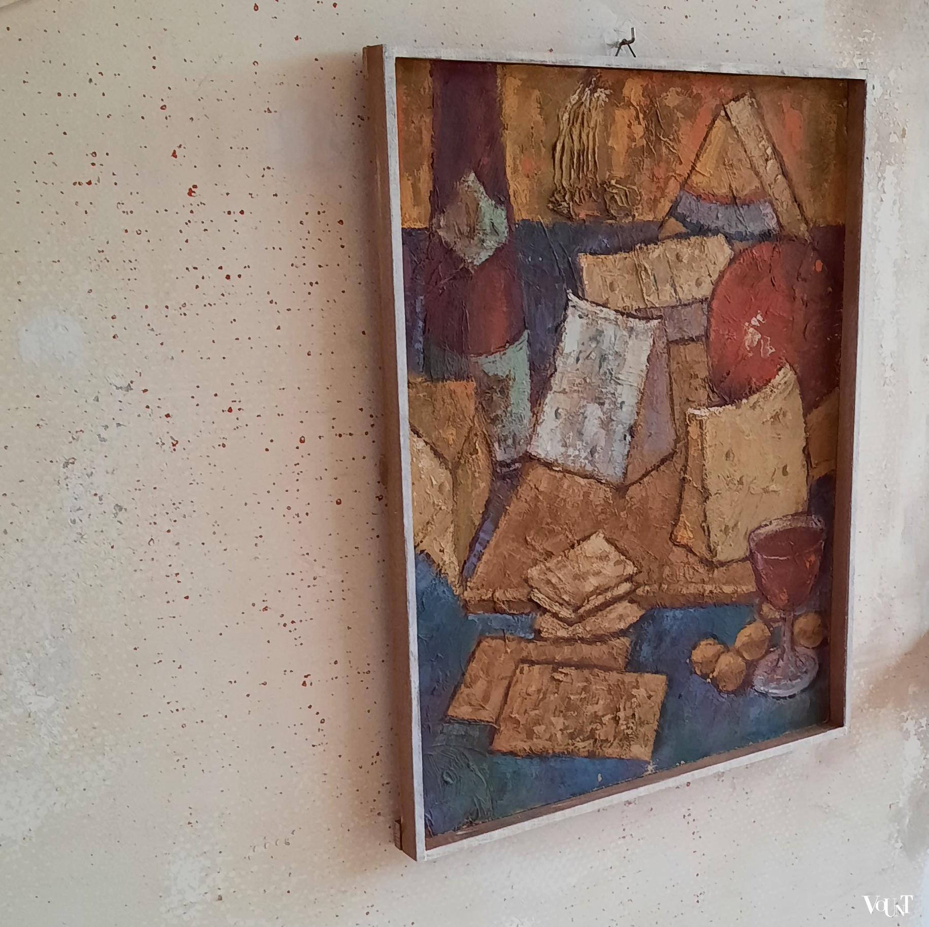 Stilleven met kazen en wijn, jaren '60