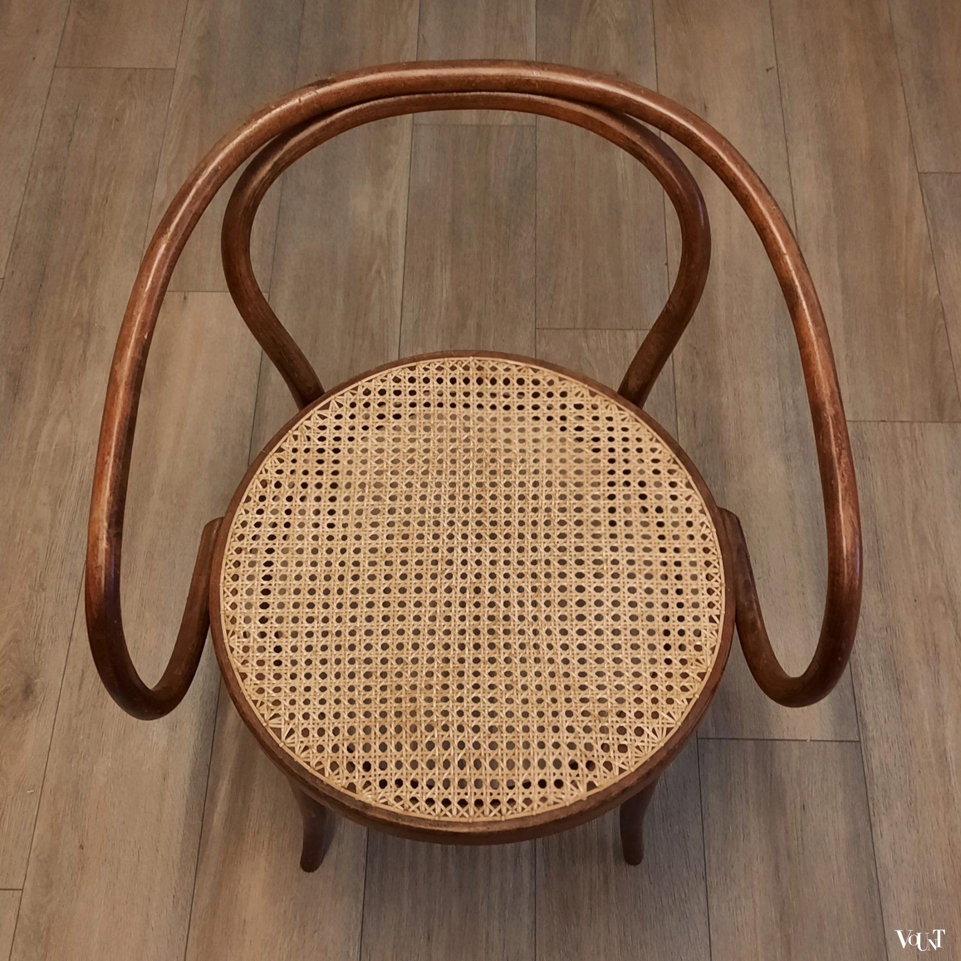 Set van 4 bruine 209 stoelen, Ligna, jaren '70