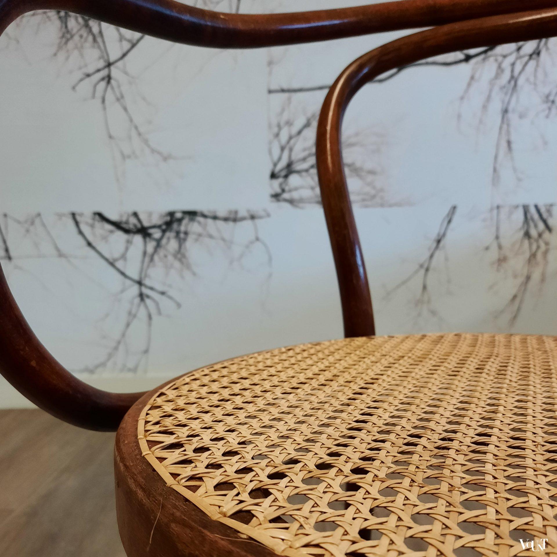 Set van 4 bruine 209 stoelen, Ligna, jaren '70