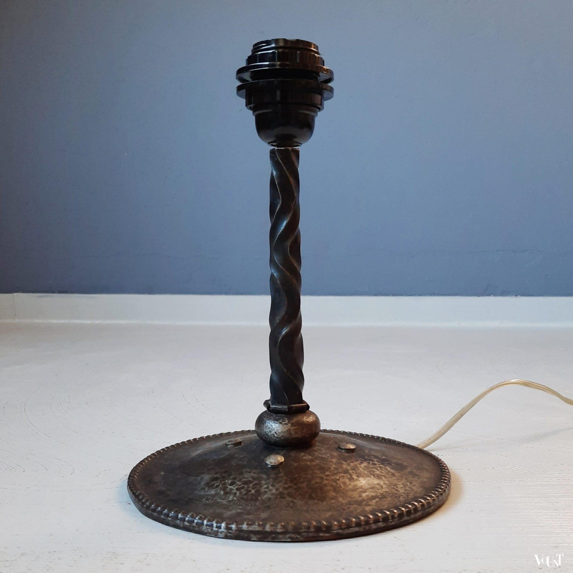 Metalen tafellamp, jaren '30