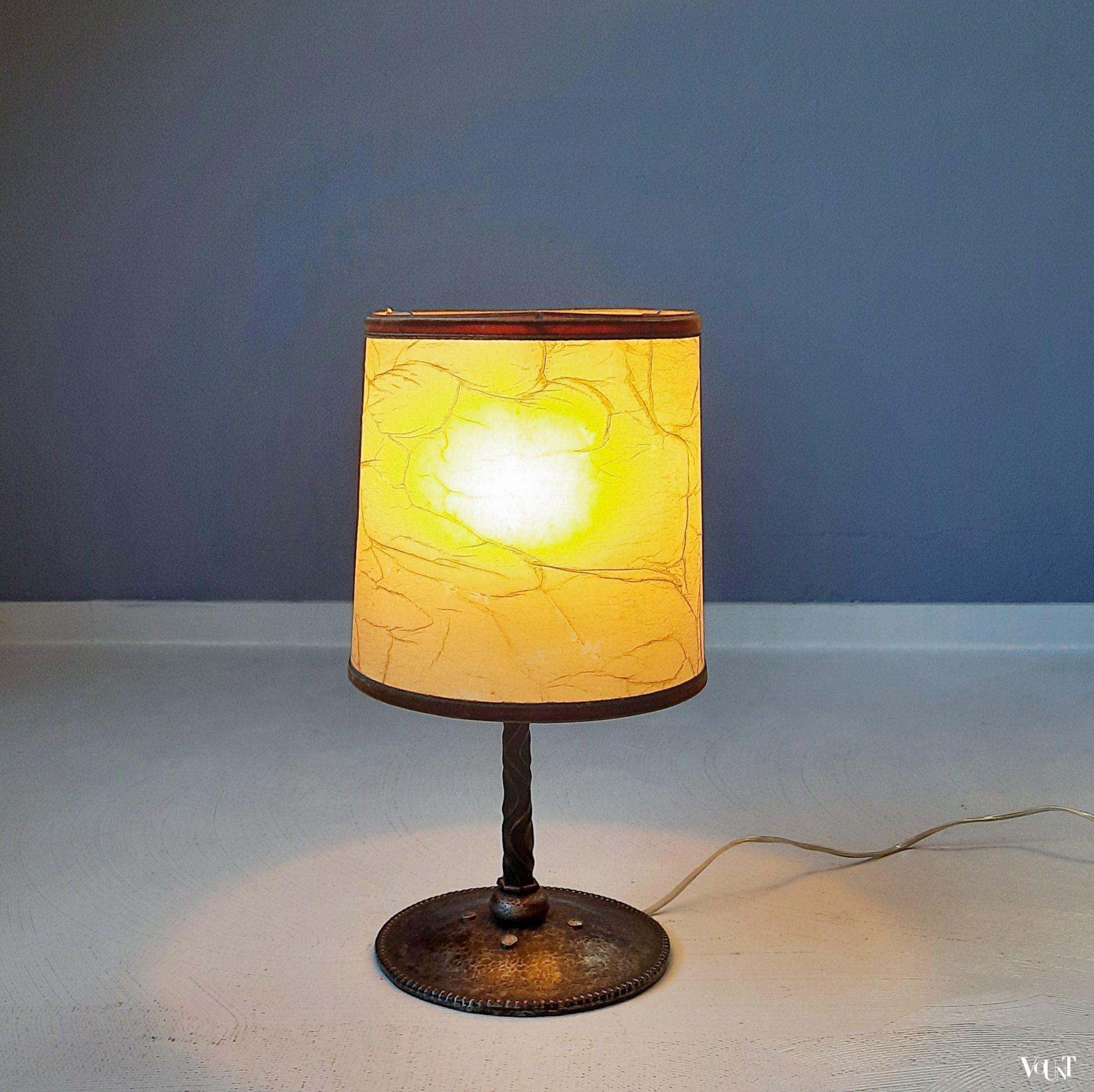 Metalen tafellamp, jaren '30