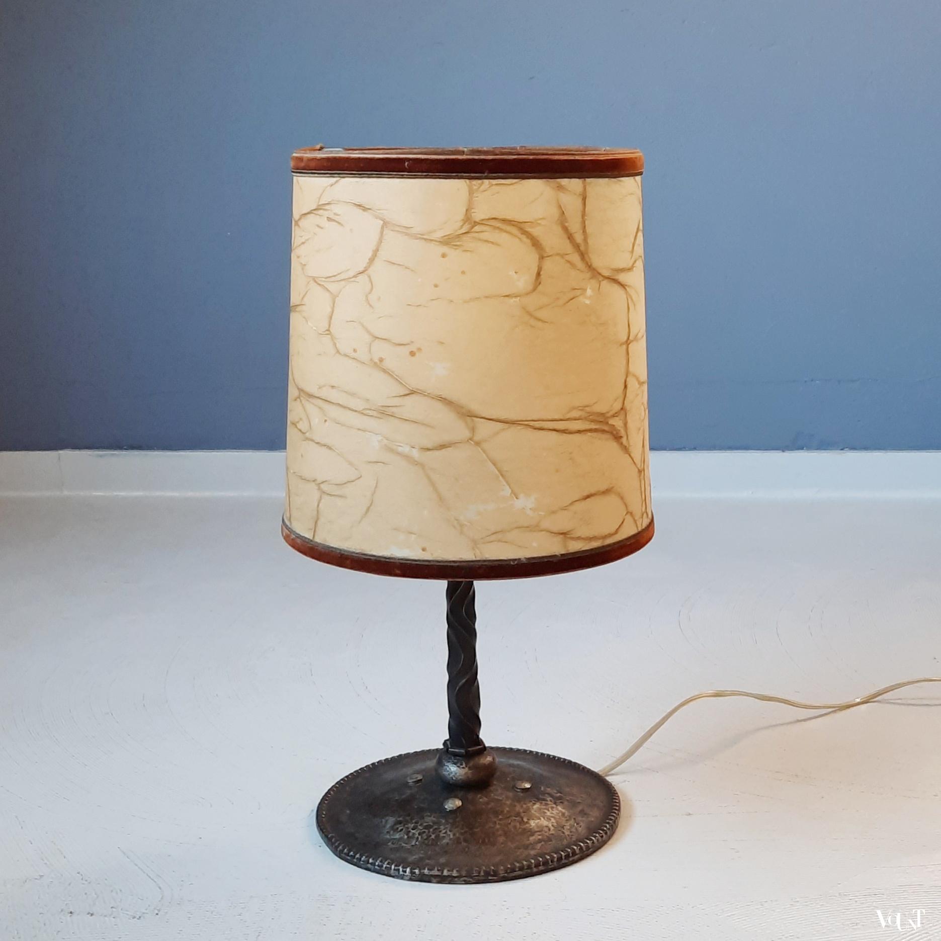 Metalen tafellamp, jaren '30