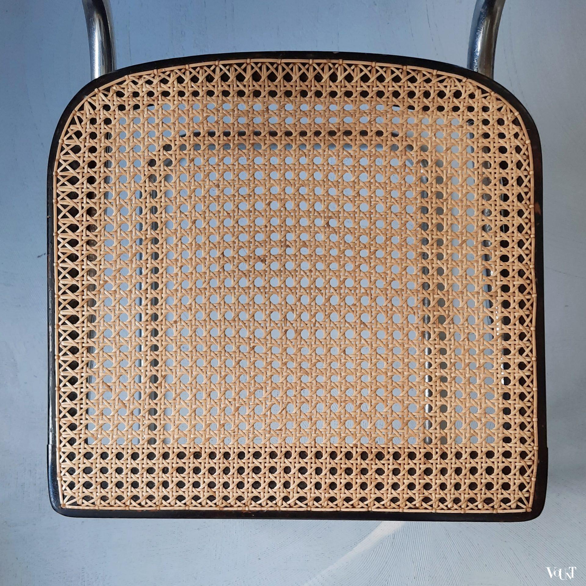 Zwarte S64 stoel, Marcel Breuer voor Thonet, jaren '30/'40