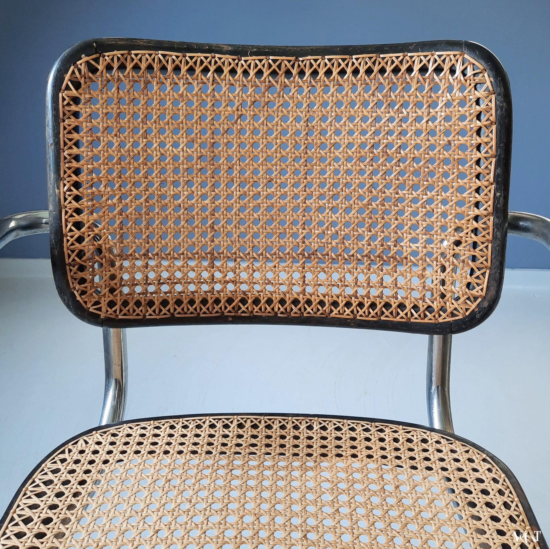 Zwarte S64 stoel, Marcel Breuer voor Thonet, jaren '30/'40