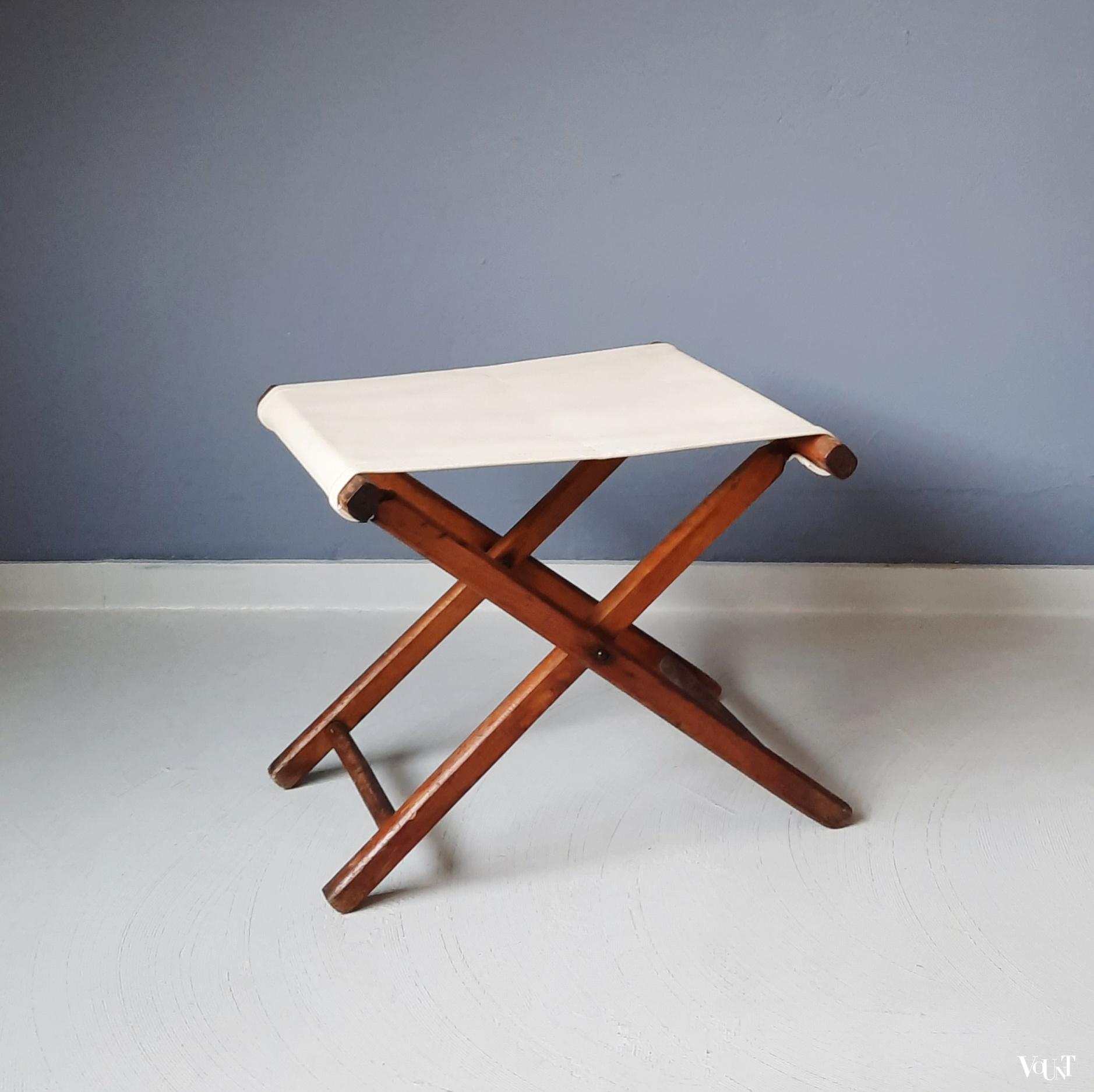 Vintage vouwkruk, jaren '60/'70