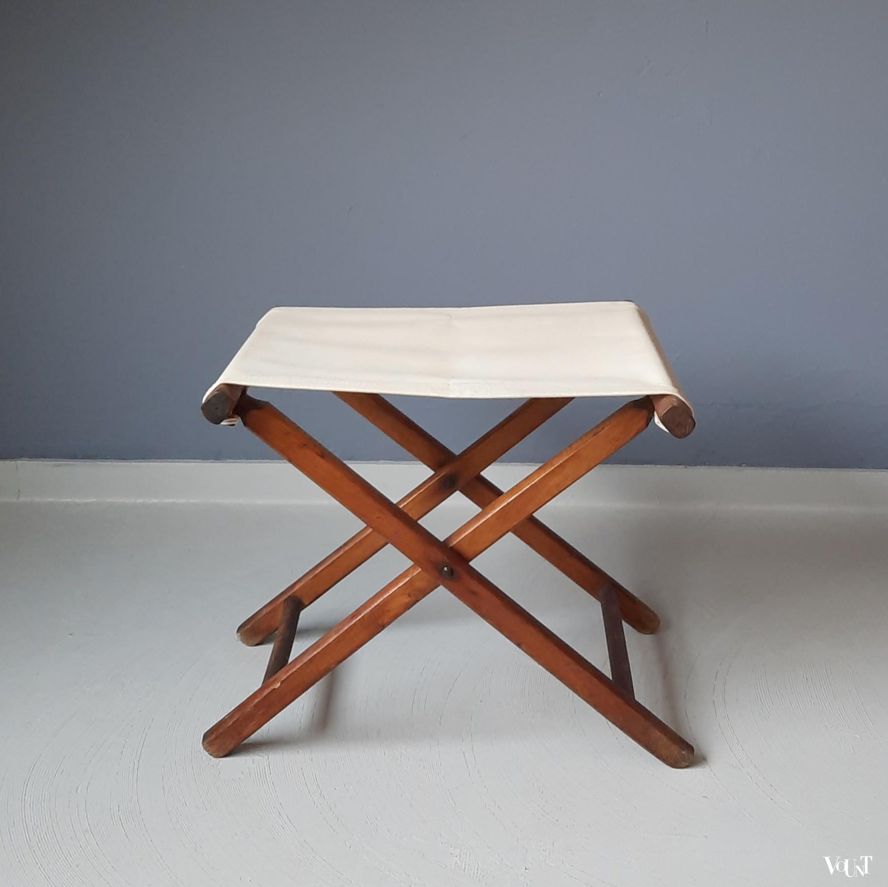 Vintage vouwkruk, jaren '60/'70