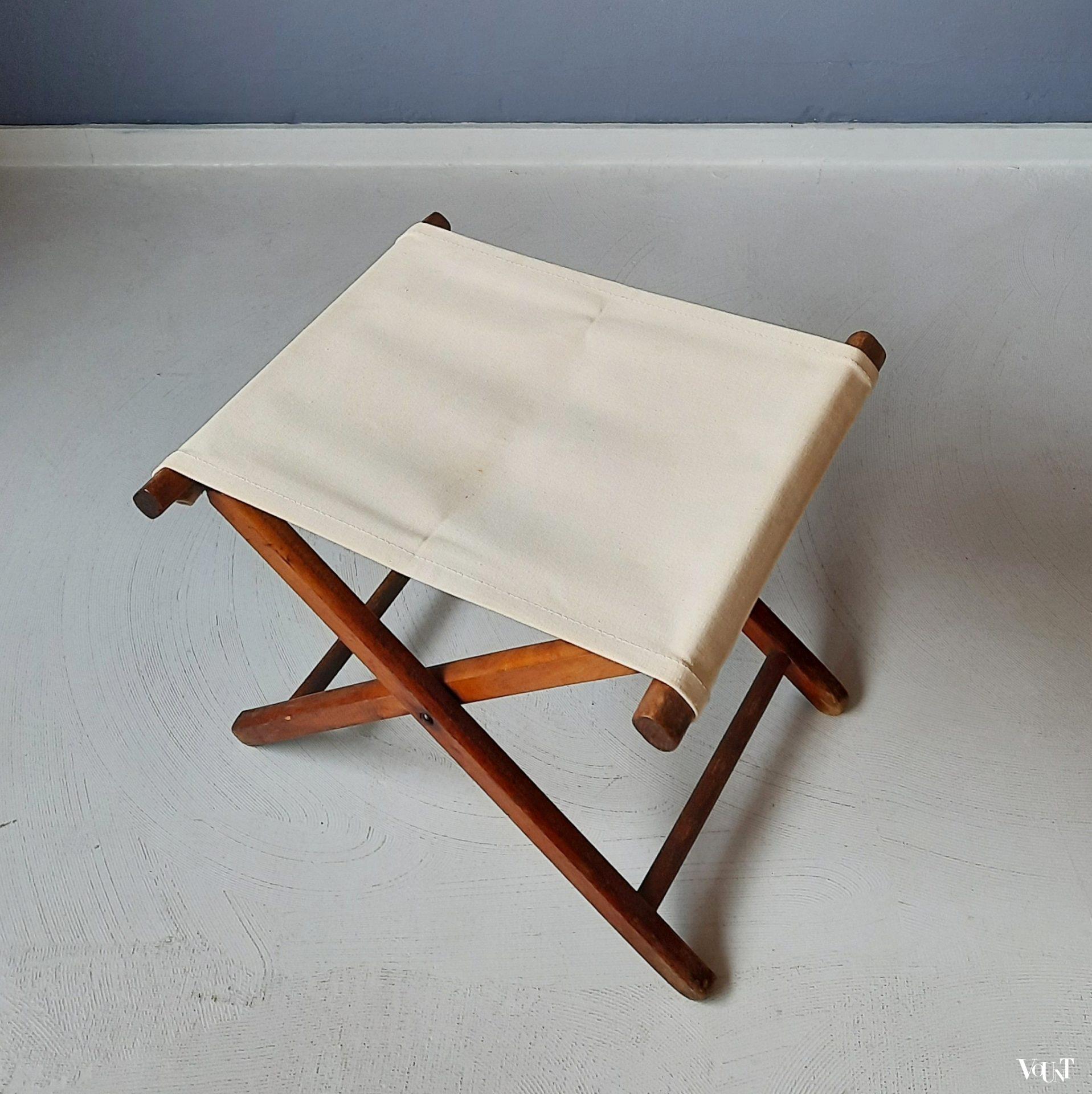 Vintage vouwkruk, jaren '60/'70