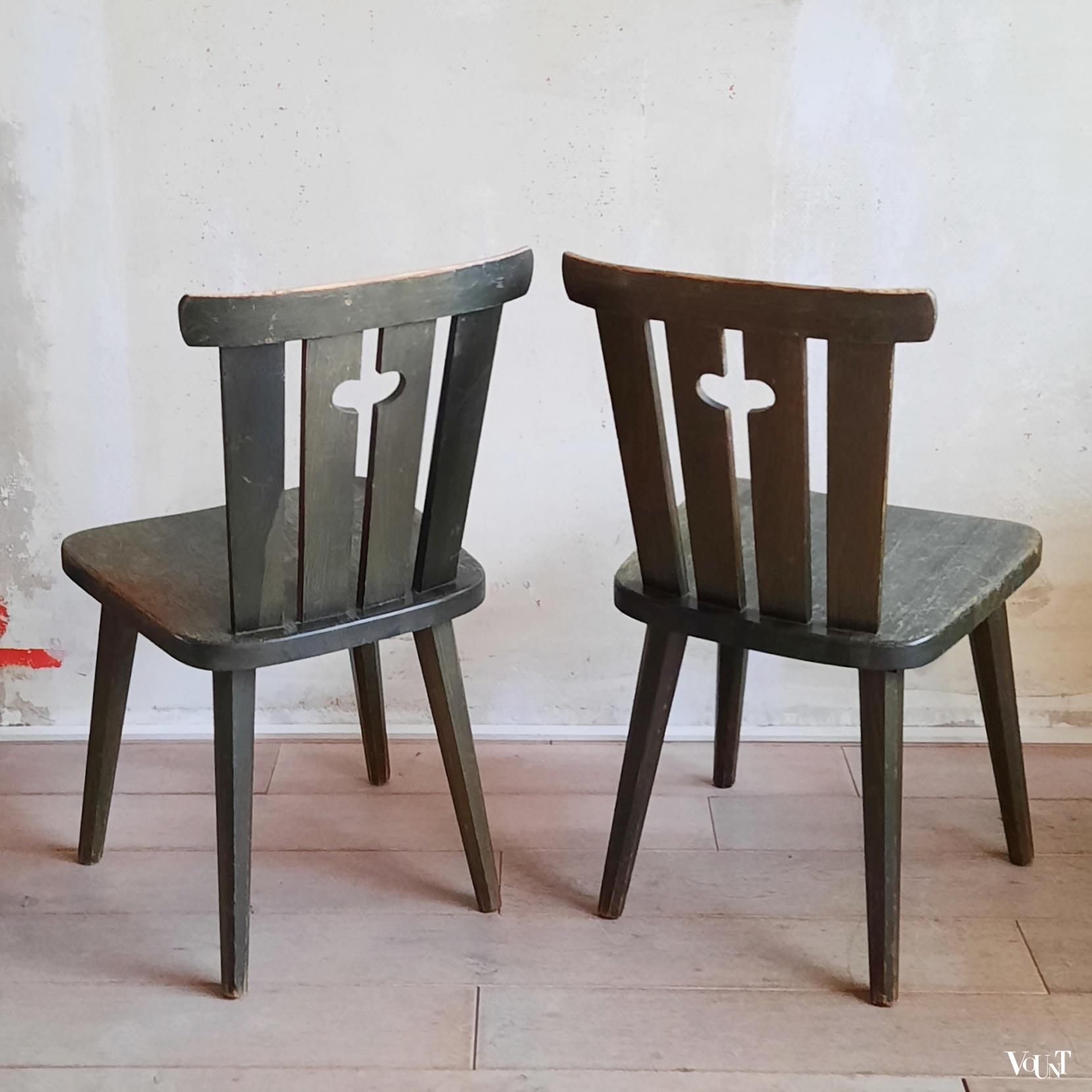 Set van 2 grenen stoelen, Göran Malmvall voor Karl Andersson & Söner , jaren '60/'70