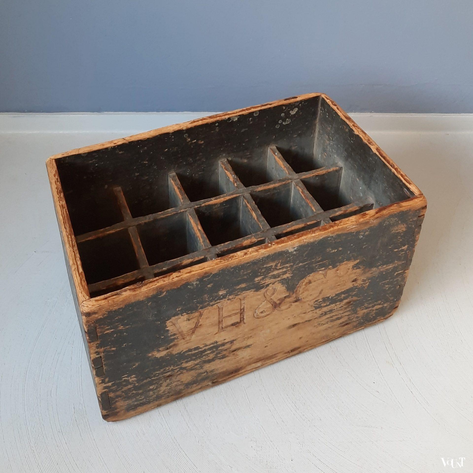 Vintage krat voor sifonflessen, Verenigde Staten, 1920/1930