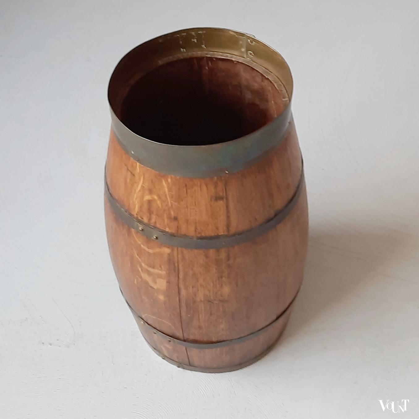 Paraplubak houten tonnetje, jaren '60/'70