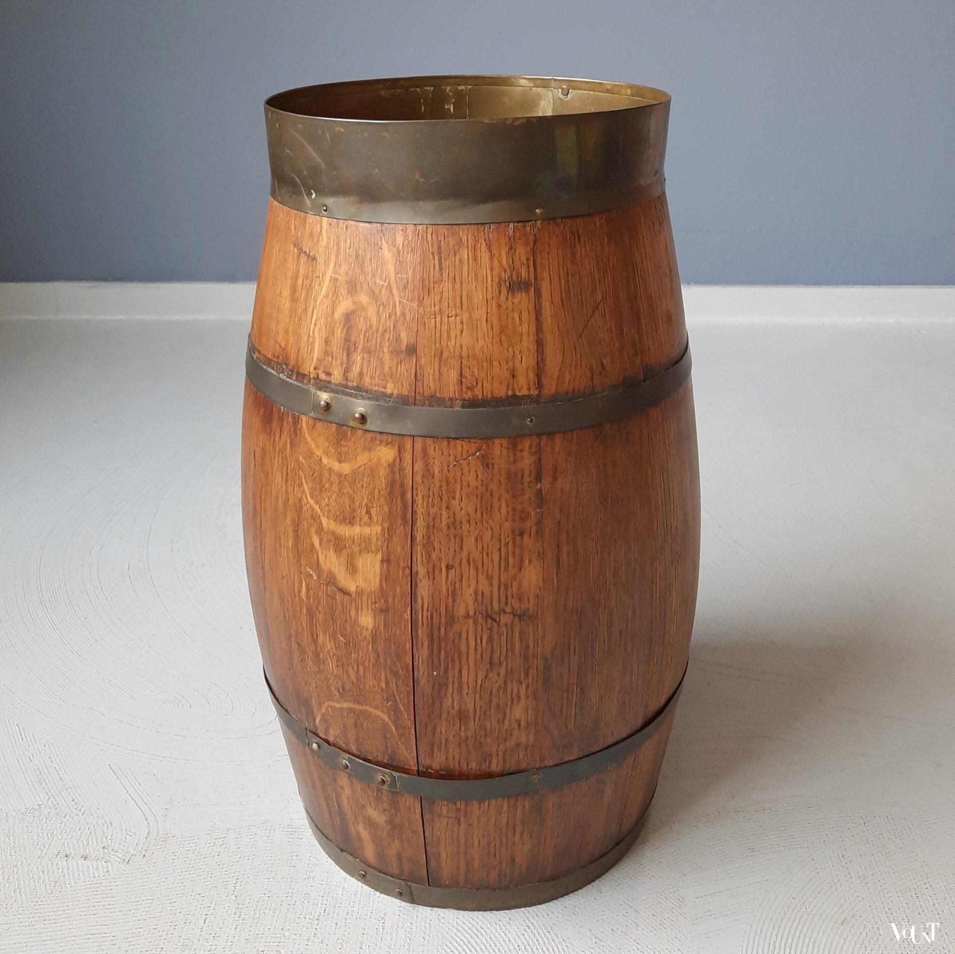 Paraplubak houten tonnetje, jaren '60/'70