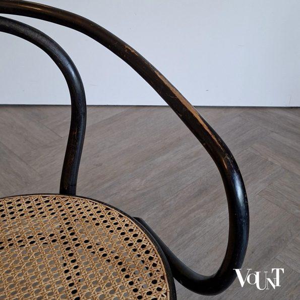 Set van 4 zwarte 209 stoelen, Ligna, jaren '70