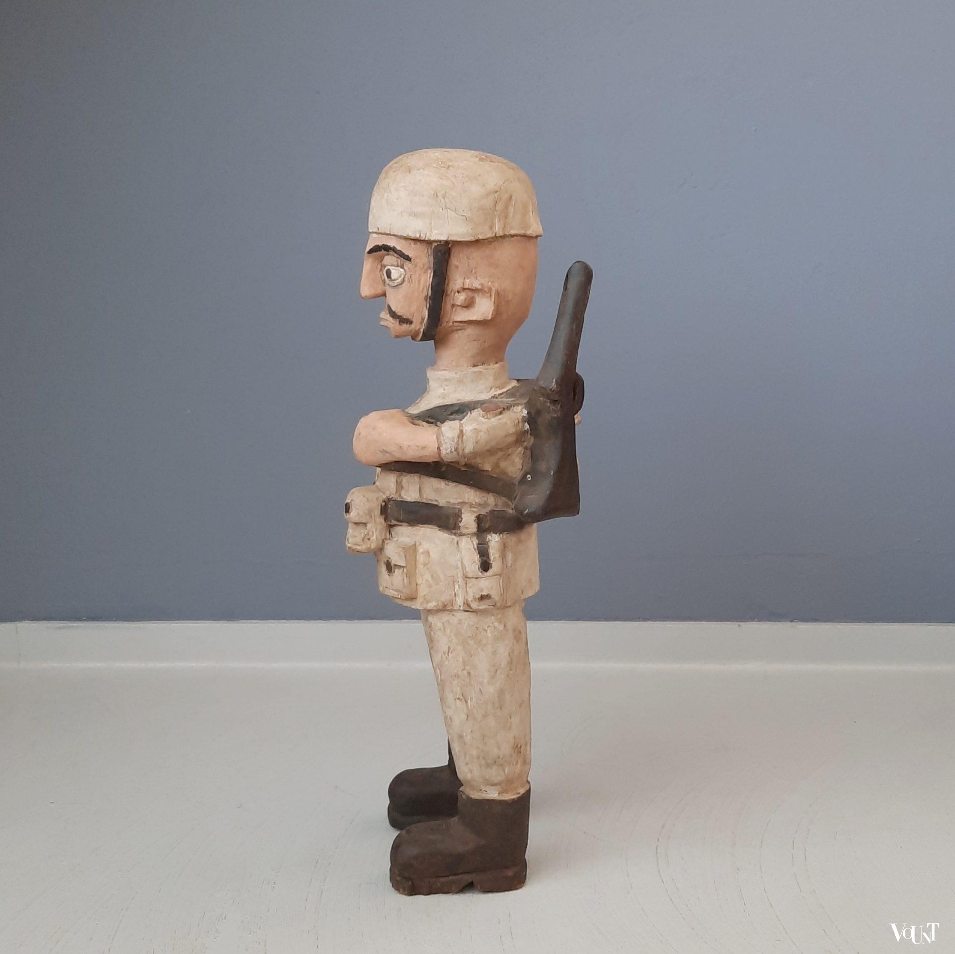 Houten Colon beeld, westelijk Afrika, ca. jaren '60