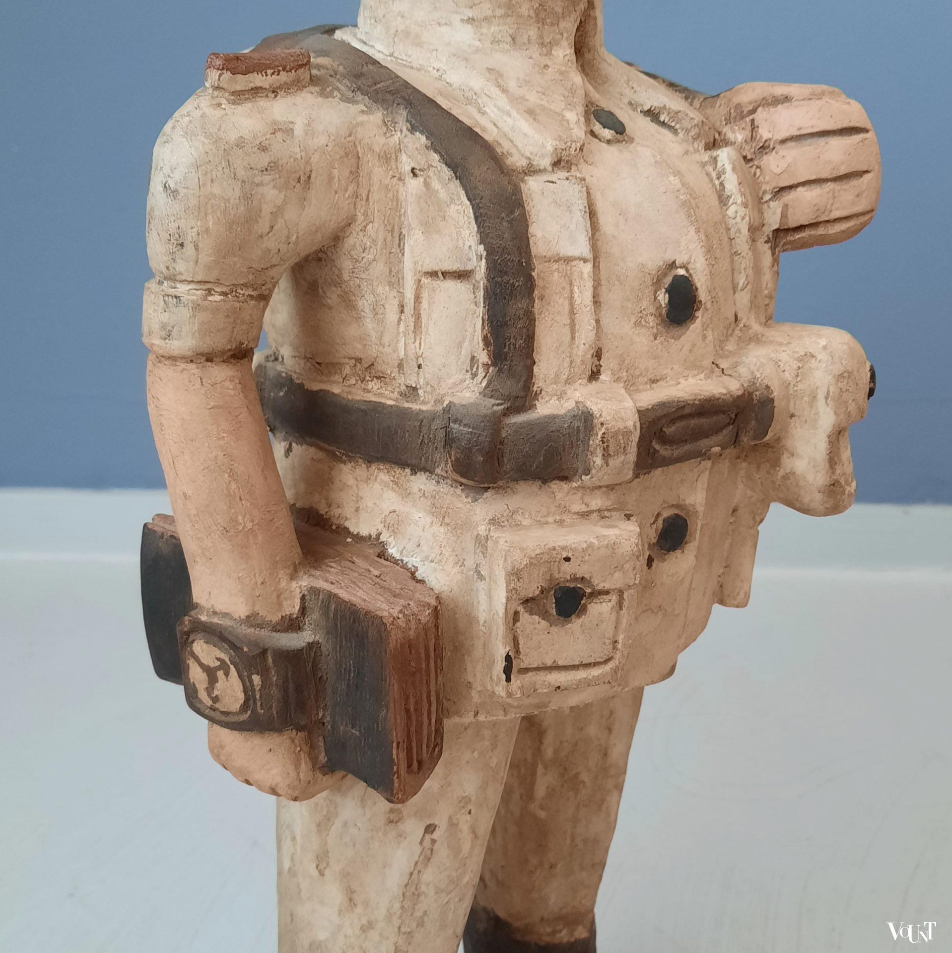 Houten Colon beeld, westelijk Afrika, ca. jaren '60