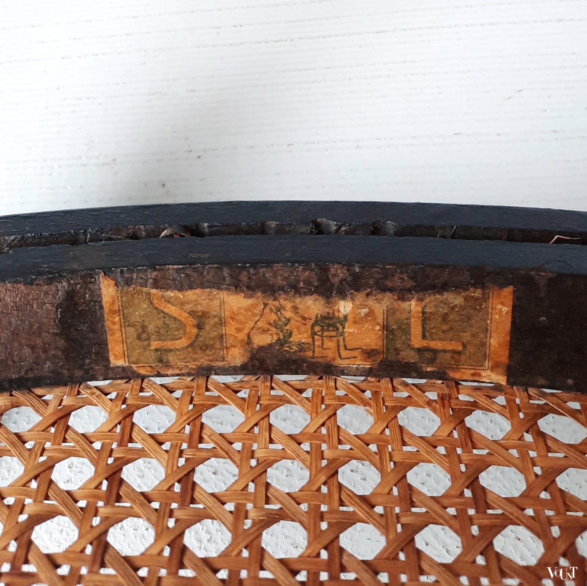 Bentwood kinderstoeltje met rotan zitting, Salvatore Leone / Sautto e Liberale, 1e helft 20e eeuw