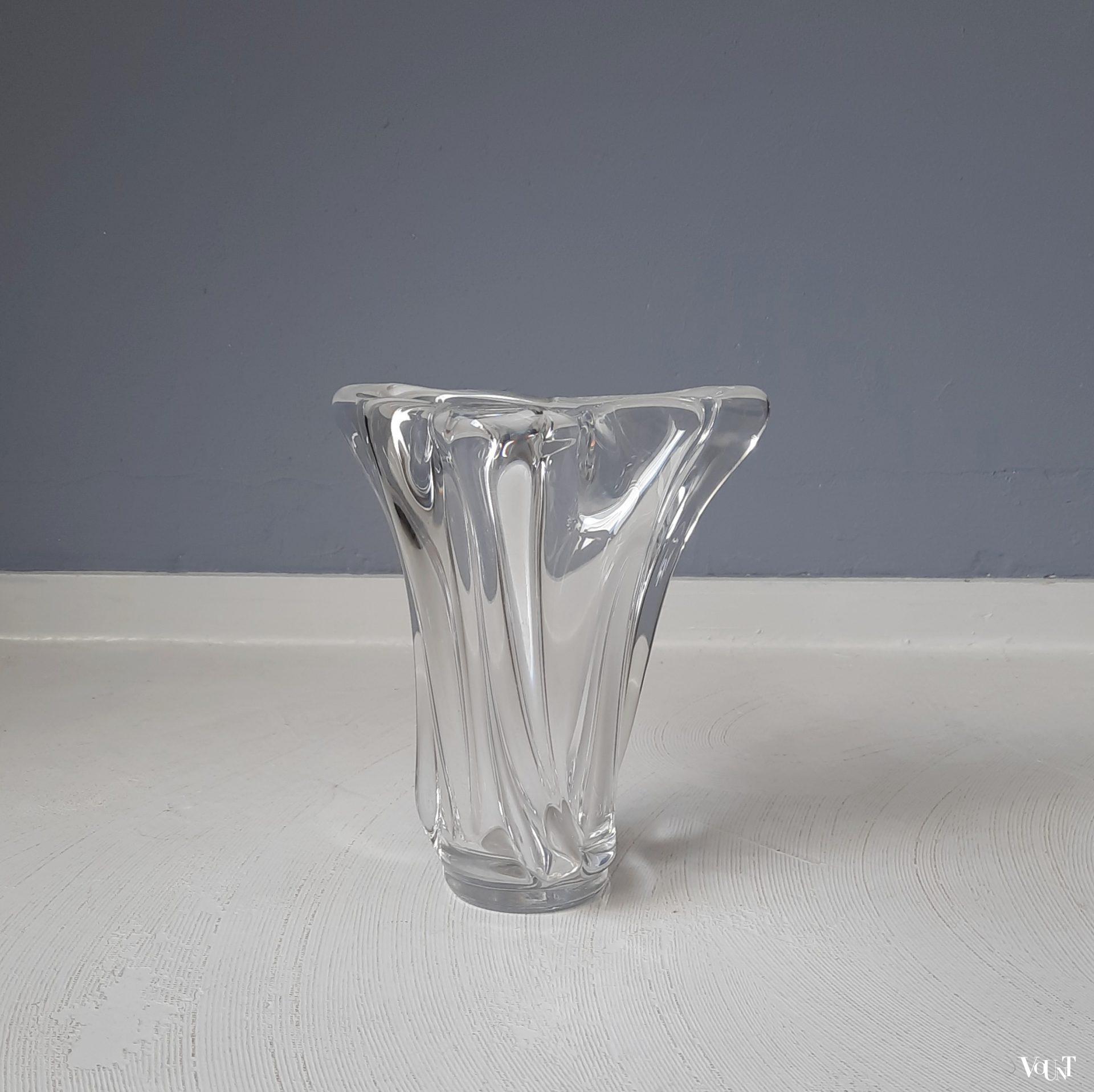 Zware Franse kristallen vaas, jaren '60/'70