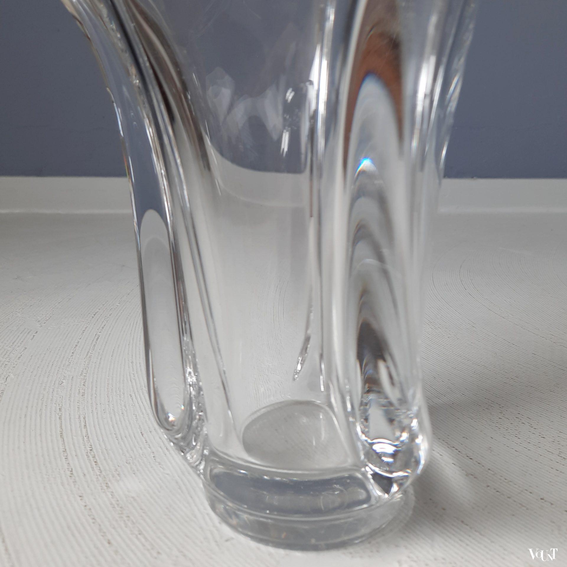 Zware Franse kristallen vaas, jaren '60/'70