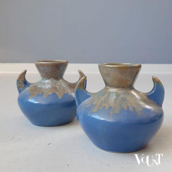 Set van 2 art deco vaasjes, Alpac, jaren '60/'70
