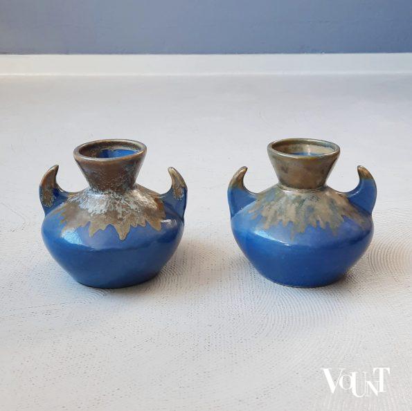 Set van 2 art deco vaasjes, Alpac, jaren '60/'70