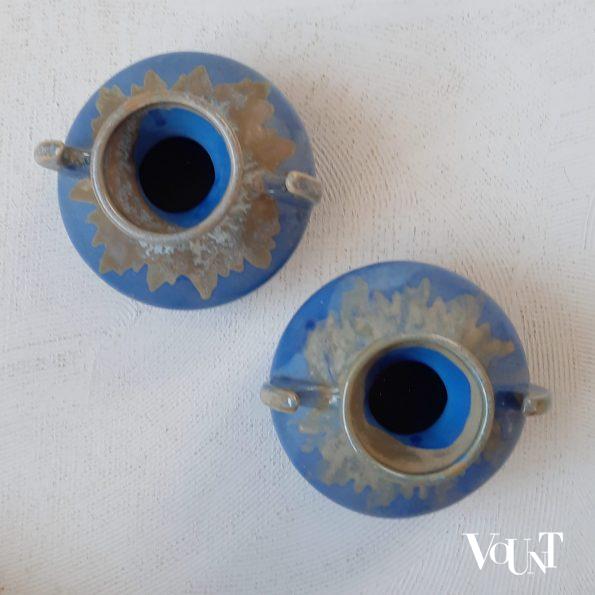 Set van 2 art deco vaasjes, Alpac, jaren '60/'70