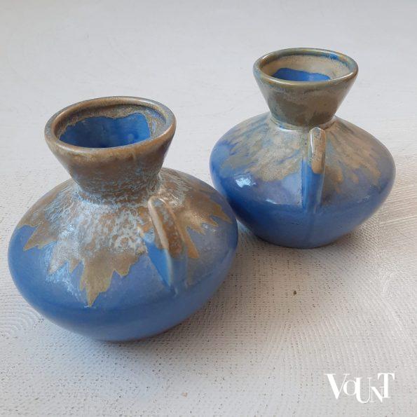 Set van 2 art deco vaasjes, Alpac, jaren '60/'70