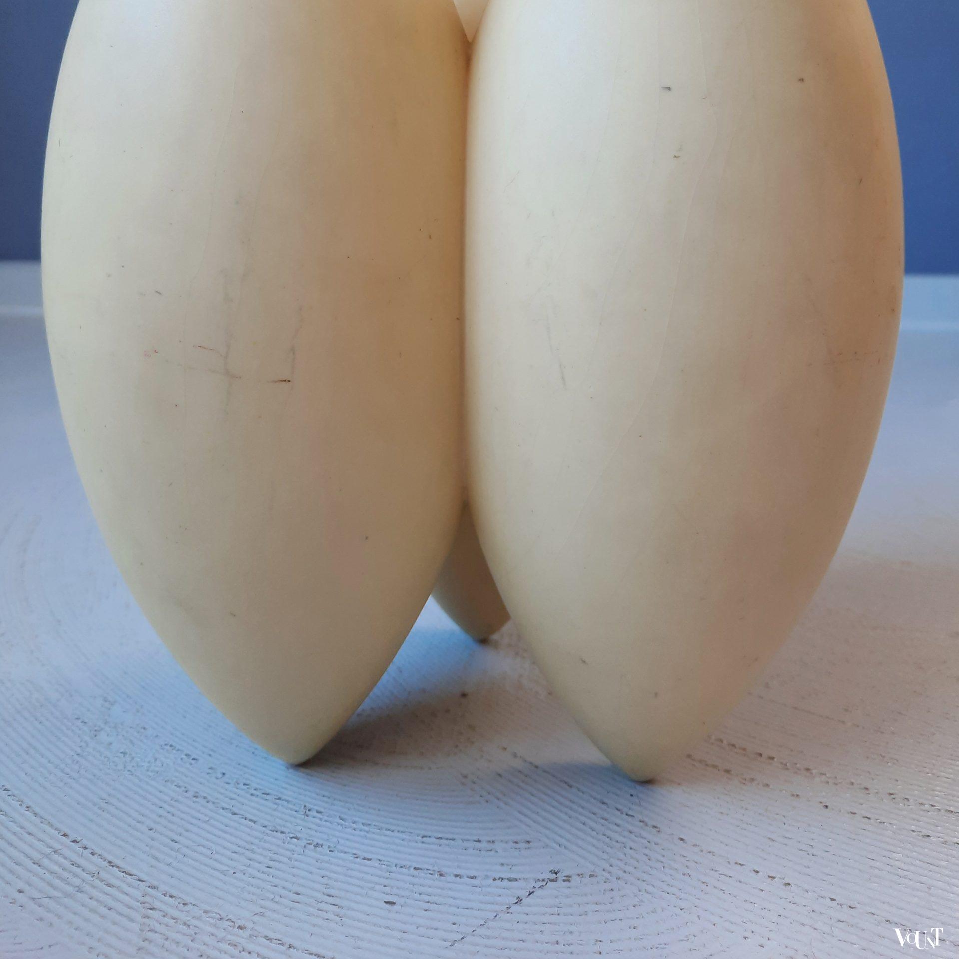 Design vaas porselein / triovaas, Cor Unum, jaren '90