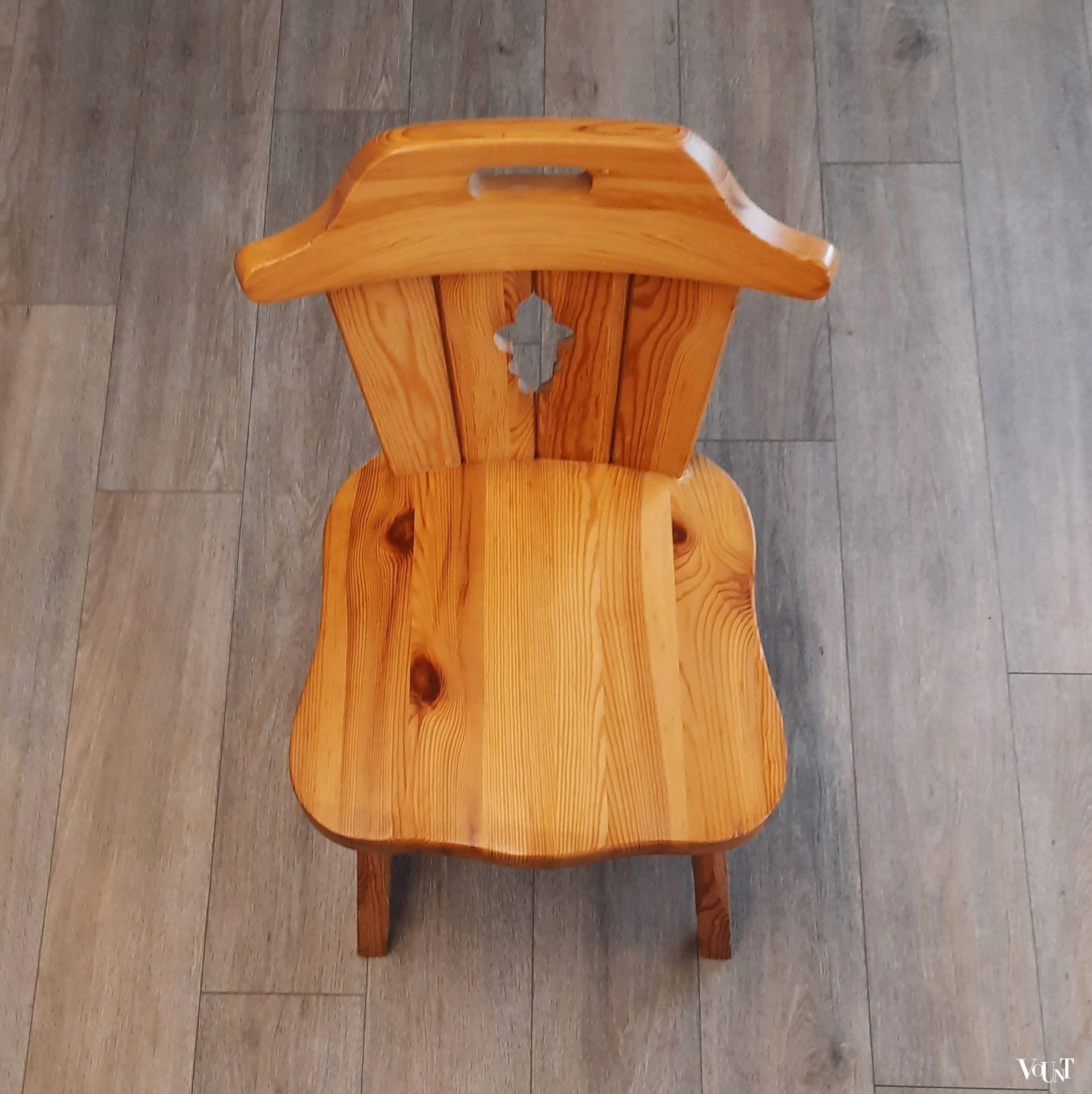 Grenenhouten boerenstoel, jaren '70