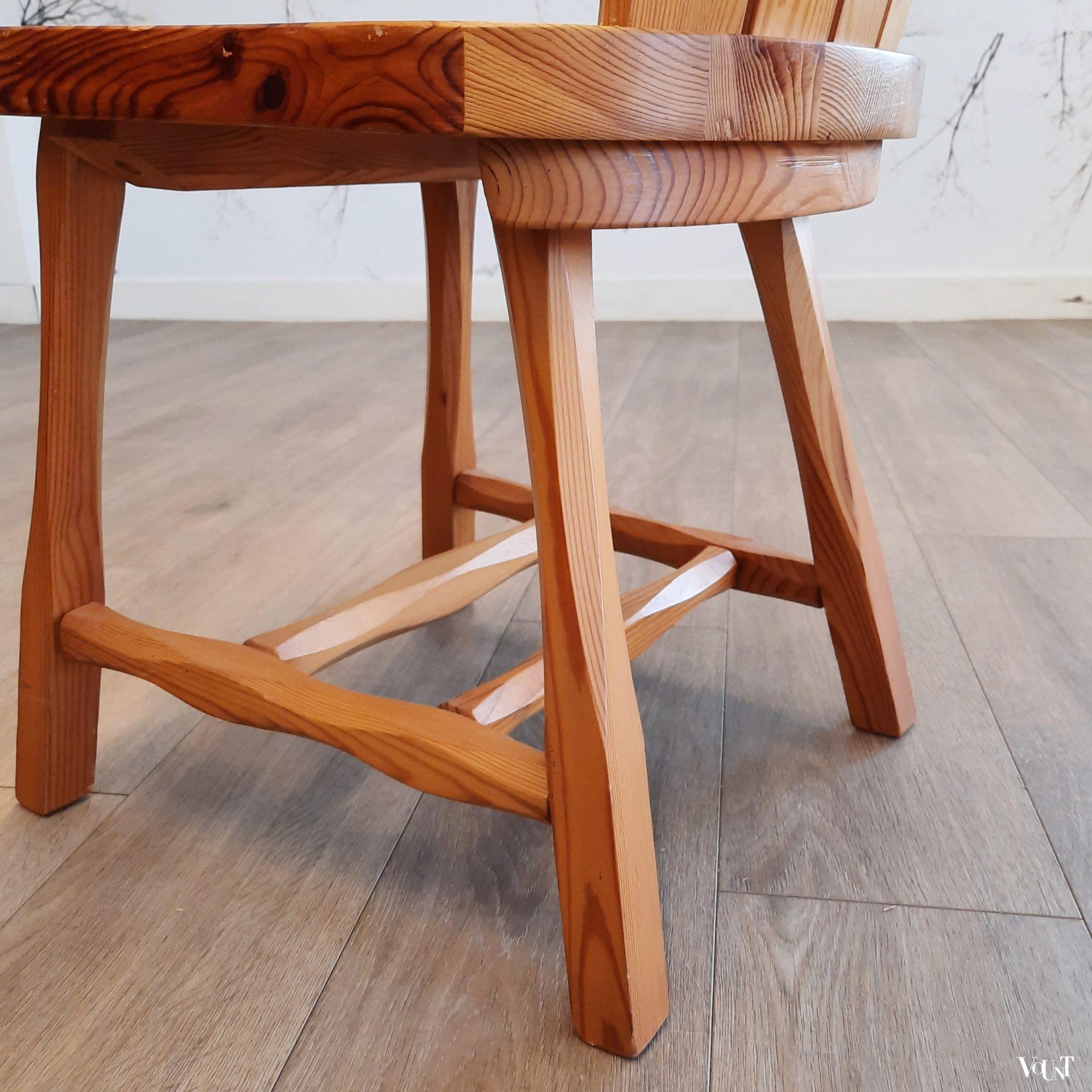 Grenenhouten boerenstoel, jaren '70