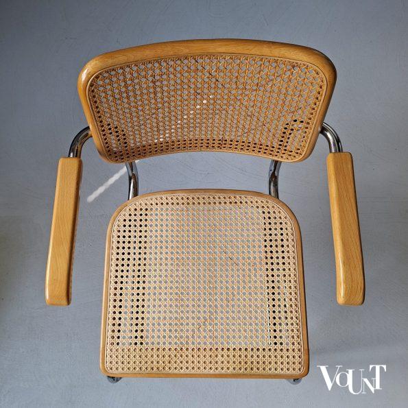 Blonde S64 stoel, Marcel Breuer voor Thonet, 1983