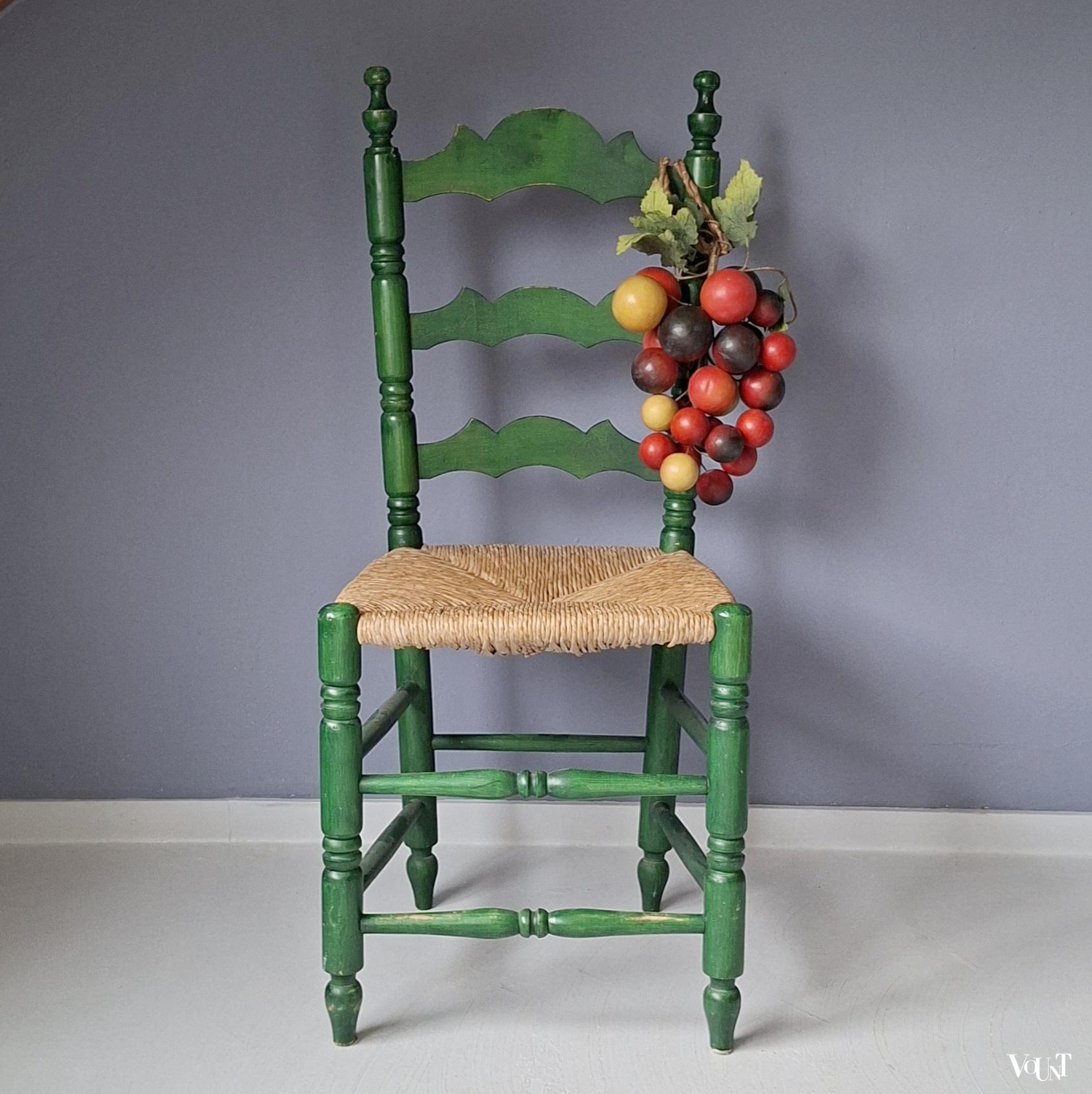 Groene knopstoel, jaren '70