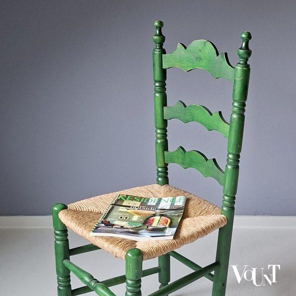 Groene knopstoel, jaren '70