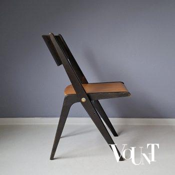 Two-toned houten klapstoel, jaren '50