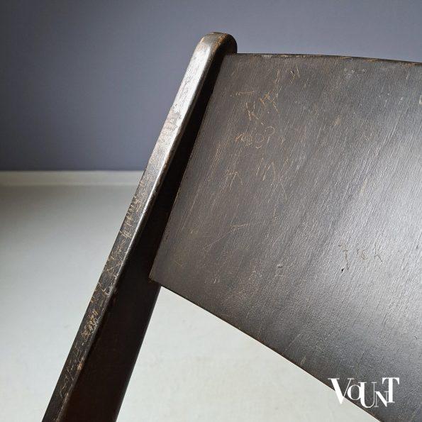 Two-toned houten klapstoel, jaren '50